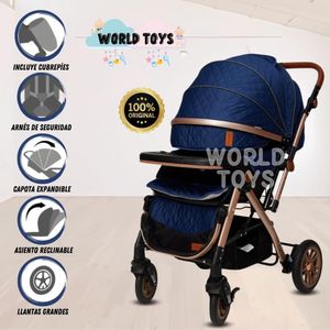 Coche Cuna De Lujo EBABY Sleepy Sunday Azul