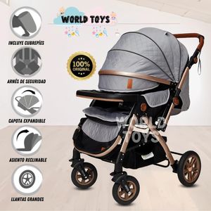 Coche Cuna De Lujo EBABY Sleepy Sunday Gris