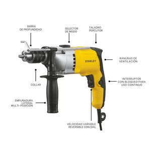 Combo Taladro Percutor 800w + Amoladora 4½" 900w Stanley STDH8013-B2/STGS9115-B2