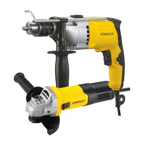 Combo Taladro Percutor 800w + Amoladora 4½" 900w Stanley STDH8013-B2/STGS9115-B2