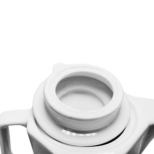 Tetera de Cerámica Octogonal 500 ml Blanco