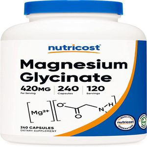 Glicinato Magnesio Magnesium Glycinate 240 Capsulas_.
