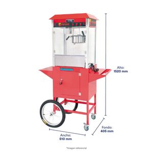 Máquina de Pop Corn Ilumi con Temperatura desde 50°C hasta 250°C