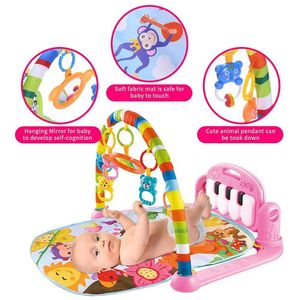 Gimnasio de Bebe con Piano Para Patear Rosado