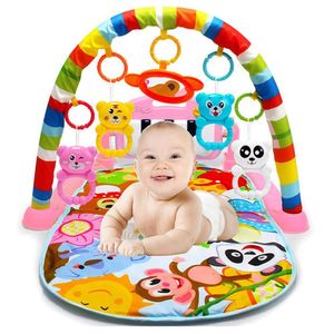 Gimnasio de Bebe con Piano Para Patear Rosado