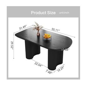 Mesa Comedor Griega Negro TU MESITA