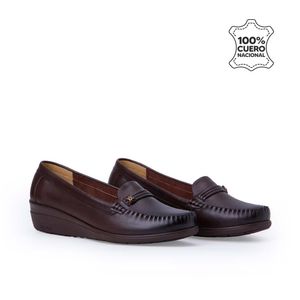 Zapato Mocasín Casual LE-2513 Marrón Viale Cuero