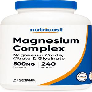Nutricost Magnesium Complex Magnesio glicinato oxido citrato
