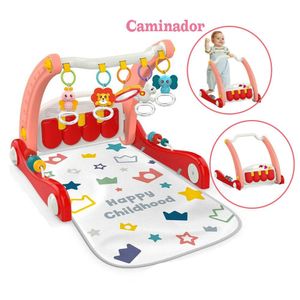 Gimnasio Caminador 2en1 Musical King Walker Rojo