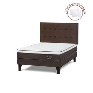Cama Europea Path Café 2 Plazas R.West Café + 2 Almohadas