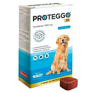 Antipulga Masticable Proteggo 3M para Perros de 20 - 40 kg
