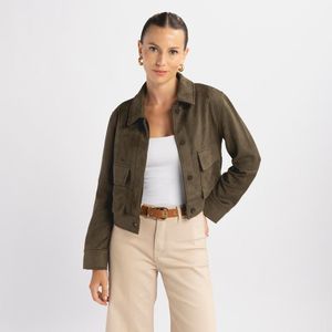 Casaca Mujer Suede Pocket  Malabar