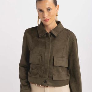 Casaca Mujer Suede Pocket  Malabar