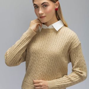 Chompa Mujer Shirt Braid Manga Larga Hypnotic
