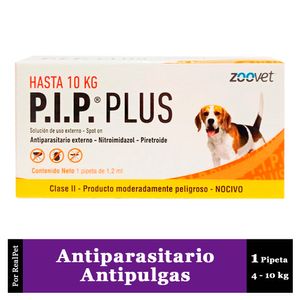 Pipeta Antiparasitario Antipulgas P.I. Perros 4 - 10 kg