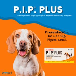 Pack x2 Pipeta Antiparasitario Antipulga P.I.P Perro 4-10 kg
