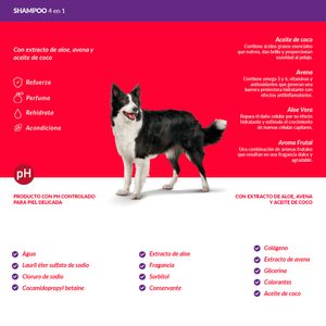 Shampoo para Perro Adulto 4 en 1 Ricocan 380ml