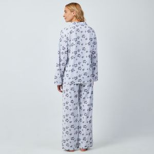 Pijama Mujer Wide Camisera + Pantalón Algodón Zafin