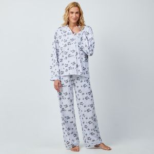 Pijama Mujer Wide Camisera + Pantalón Algodón Zafin