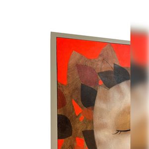 Cuadro Decorativo Cantar Felino 83x63 cm