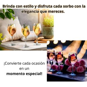 Copa de Vino 360ml, Copas de Cristal x 6