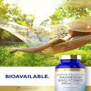Bisglicinato De Magnesio 665 Mg Carlyle 250 Capsulas