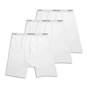 Pack X 3 Boxer Bicishort En Tejido Rib Boston Blanco