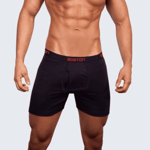 Pack X 3 Boxer Bicishort En Tejido Rib Boston Marino