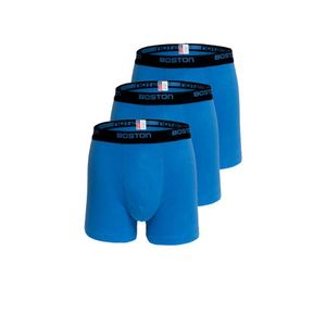 Pack X 3 Boxer Corto Rib Licrado Boston Cobalto