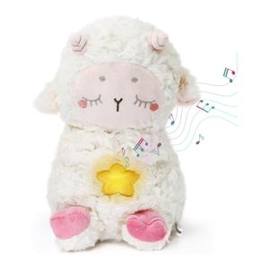 Peluche Corderito Marrón que Respira con Movimiento