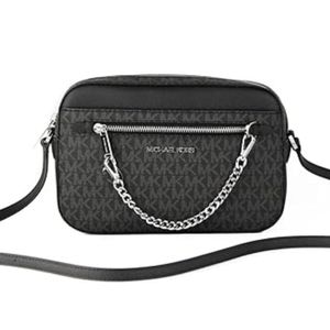 Cartera Crossbody MICHAEL KORS Jet Set Monogram - Negro