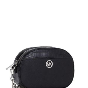 Cartera Crossbody MICHAEL KORS Cuero Saffiano Jet Set Glam - Negro