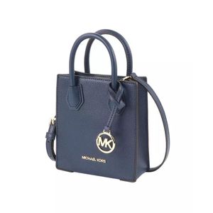 Cartera Crossbody MICHAEL KORS de Cuero Mercer XS - Navy