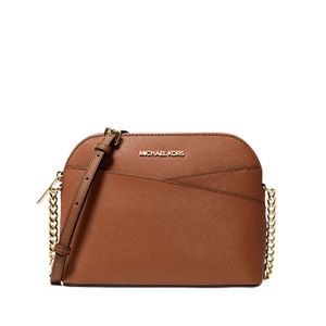 Cartera Crossbody MICHAEL KORS Dome de Cuero Saffiano - Marron
