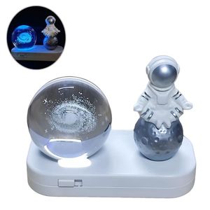 Lámpara de Astronauta Con Esfera 3D De Luz Led Cálida y Colores Galaxia  657LGX02