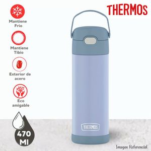 Termo Yolo Térmico de Acero Thermos 470ml - Azul Demin