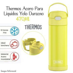 Termo Yolo Térmico de Acero Thermos 470ml - Amarillo