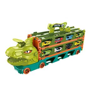 Pista de carros plegable de dinosaurios