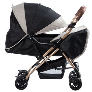Coche Cuna de Lujo «BON» Reclinable Beige