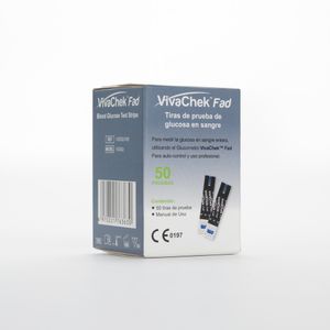 Tira Reactiva Para Glucosa Vivachek Fad 50 Und