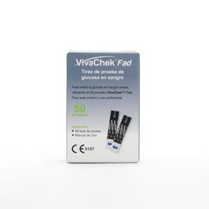 Tira Reactiva Para Glucosa Vivachek Fad 50 Und