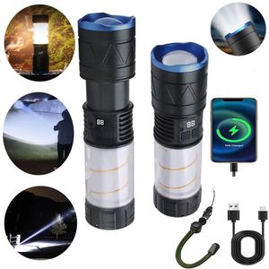 Linterna Potente Tactica Recargable 1000 Lm Zoom Camping 18w