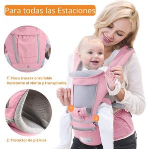 Canguro Ergonómico para Bebé 3 en 1 Color Rosa
