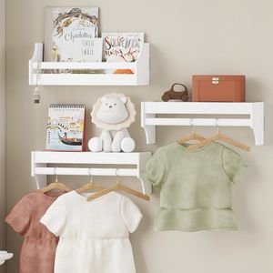 Repisa Flotante x2 Daiki Blanco Muebles Bonno
