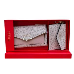 Set Billetera y Tarjetero Guess La Rosa SLG - Rosa