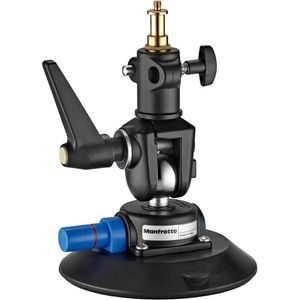 Taza de Succión Manfrotto para Realidad Virtual con Adaptador de Espiga - Soporta Cámaras VR, Movimi