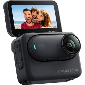 Cámara de Acción Insta360 GO 3S Standard Bundle (128GB, Negro Medianoche) - Miniatura, 4K UHD, Bater