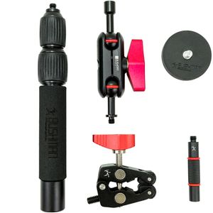 BUSHMAN Panoramic Minipod Bundle - Longitud Máxima 13.8", Longitud Cerrada 6.7", Tres Secciones, Abr