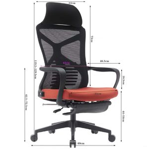 Silla de Escritorio VIVA HOME Con Reposapies A