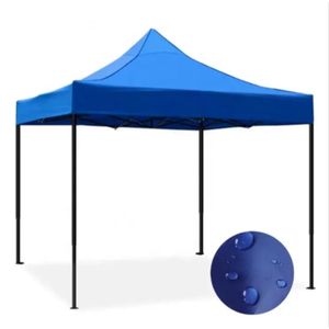 Toldo Plegable 3x3M Moderno Resistente Protección Solar para Eventos Ferias Azul